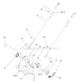 Part Location Diagram of 110-1823-03 Toro Lever-release